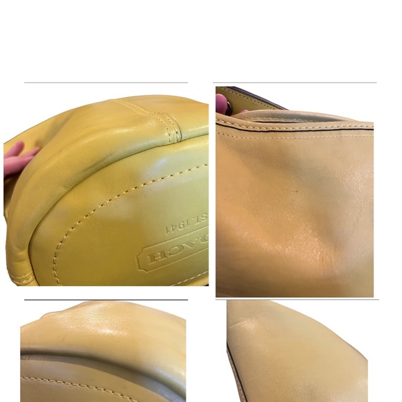Coach Legacy Ergo Bucket Bag Sunflower Yellow Leather 11422 Y2K Vintage Shoulder - Picture 16 of 16